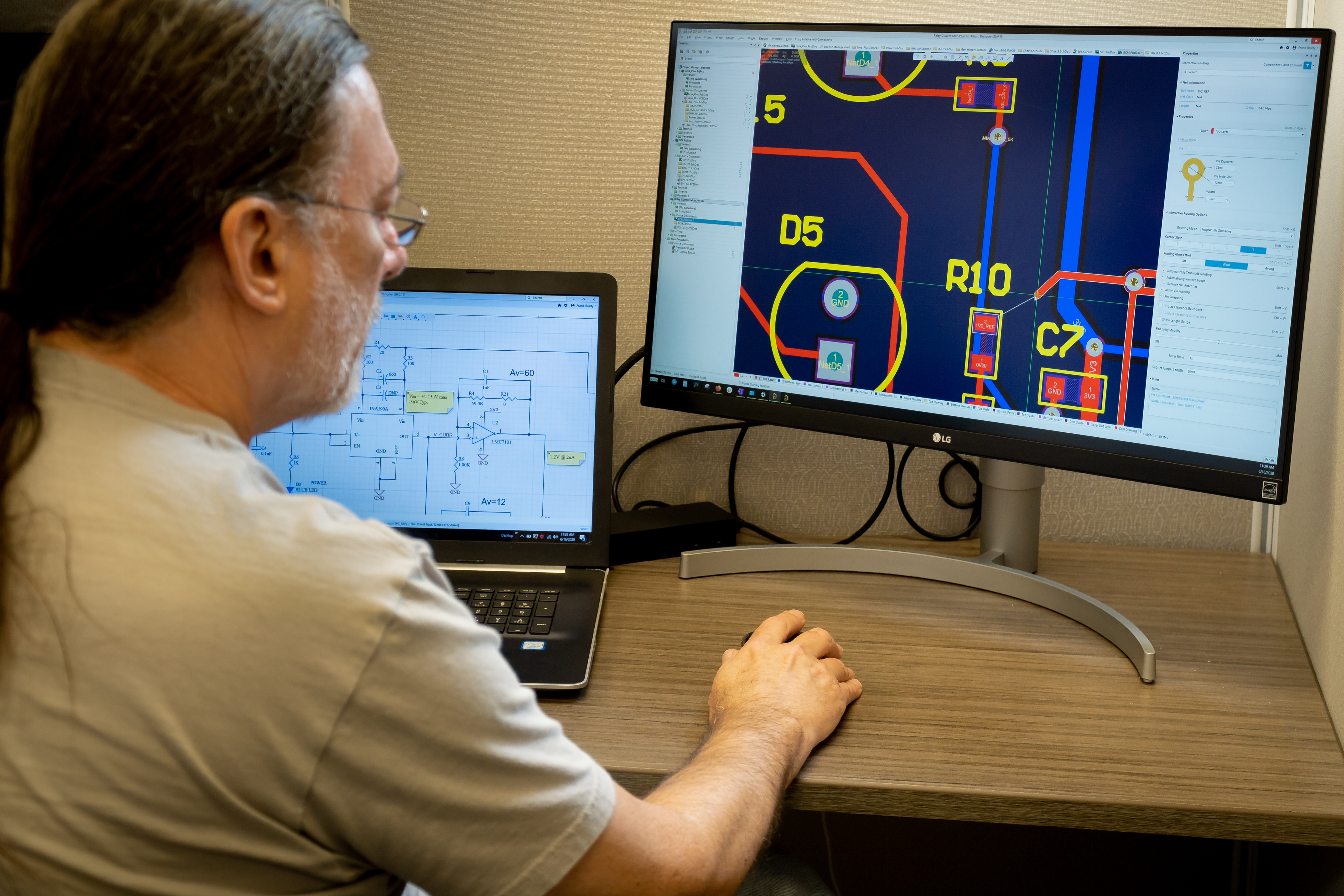 PCB design using Altium Designer