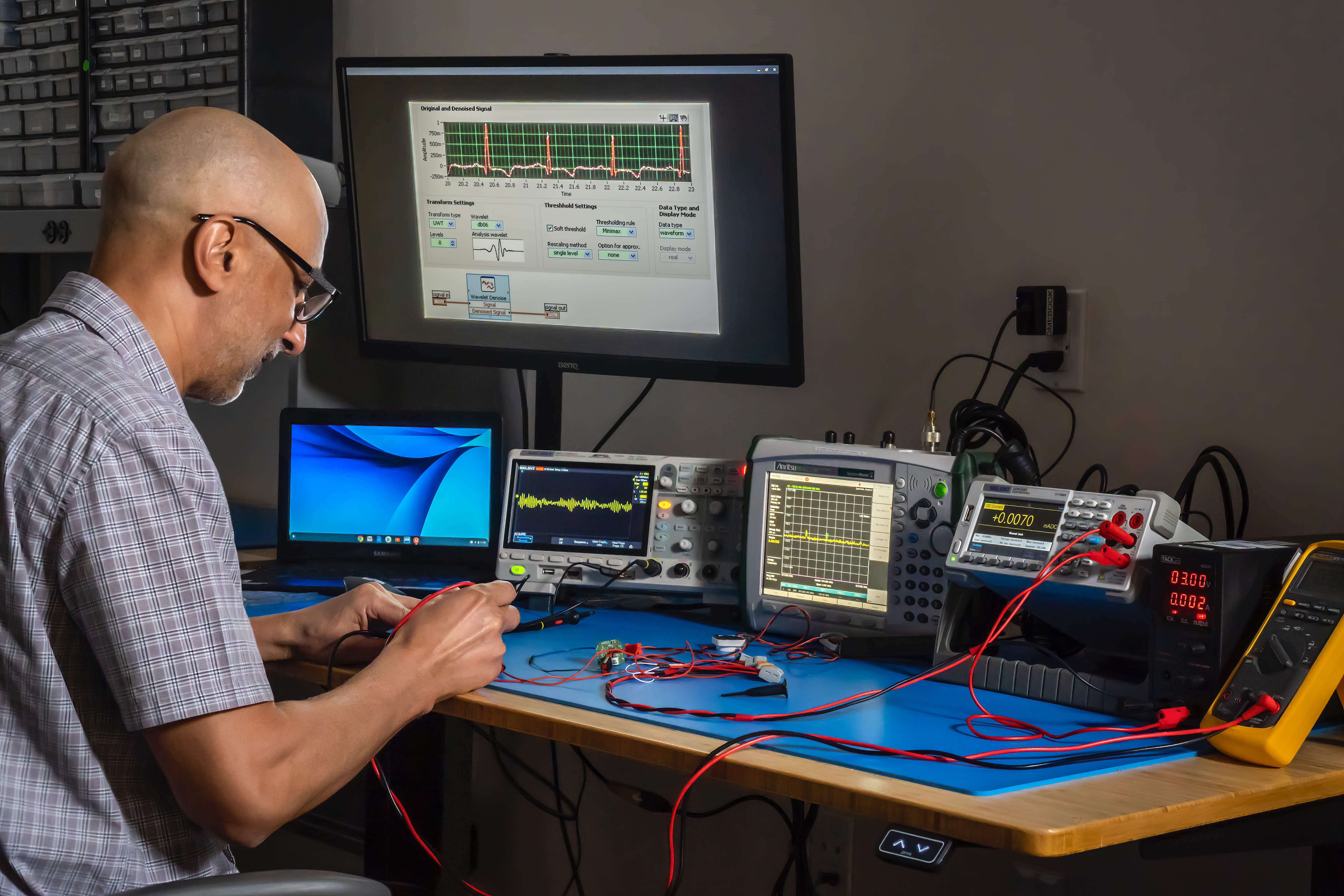 Manufacturing desktop application for device configuration and quality control