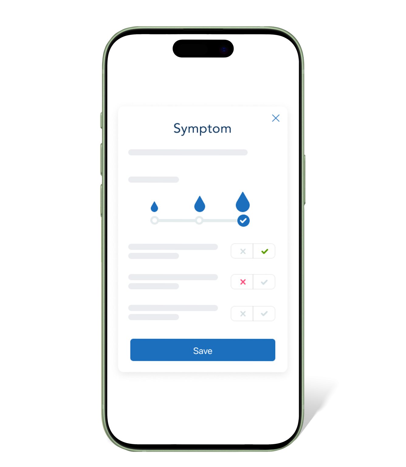 Symptom logging